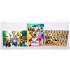 Image 1 : THREE HARLEY QUINN MINI POSTERS 4"X6"