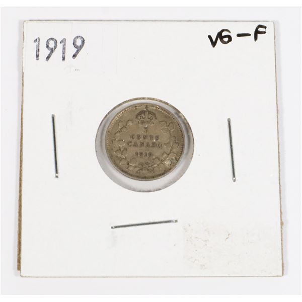 1919 CANADA 5-CENT VG-FINE (VG-FINE) 92.5%