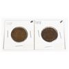TWO CANADA LARGE 1-CENT 1909, 1918