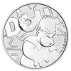 Image 1 : HOMER SIMPSON- 2019 1-OZ SILVER BU COIN IN