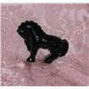 Image 1 : Black Frankoma pottery horse 6" x 4.5" - has hair-line defect