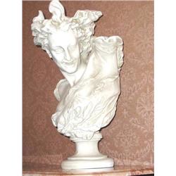 Spirit of the Dance - plaster bust after Capeau (Paris Opera) 25" T x 19" W - Bust caused scandel wh