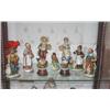 Image 1 : 11 Porcelain figurines & 1 Fitz & Floyd swan candle warmer