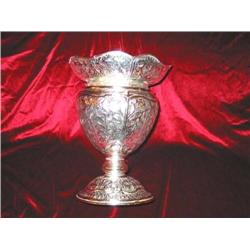 Embossed Silverplated Wine Cooler - 10.5" diameter x14" Tall