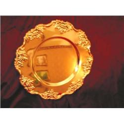 16 Silverplated grape design charger plates