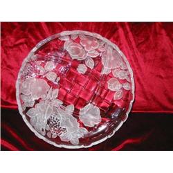 Full-lead crystal relish dish 12" diameter