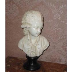 Plaster bust after Houdon, dauphin of Marie Antoinette #9541, 18.5" T x 10" W