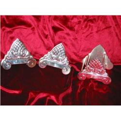 3-piece silverplated buffet caddy set