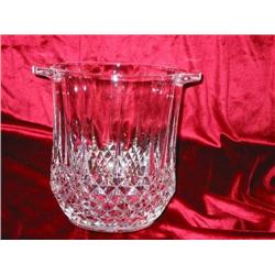 Full-lead crystal ice bucket "Longschamp" by Durand 6.5" diameter x 8" tall