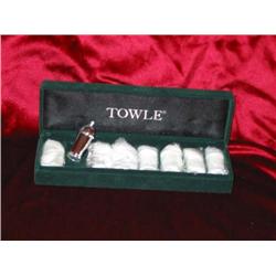4 sets of Individual salt & pepper shakers by Towle in original box