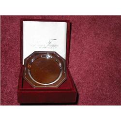 Set of 8 Silverplated coasters in original box