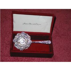 Silverplated Repousse Tea Strainer