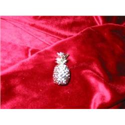 10 Silverplated pineapple place card holders