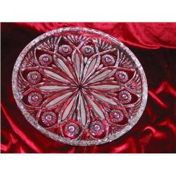 2 Full-lead Polish crystal 11" platters from the Irena Factory in the original boxes - bid will be 2