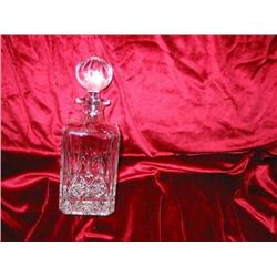Full-lead crystal decanter w/glass stopper "Marquis" by Waterford