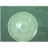 Image 1 : 8 Green frosted glass dessert plates 7.75" diameter
