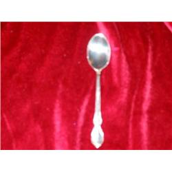 10 Sterling demitasse spoons - "Reflection" pattern