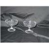 Image 1 : 2 Mikasa lead crystal compotes 5 1/8" diameter x 4" tall - bid will be 2 times the money