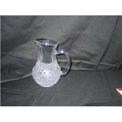 Full-lead crystal pitcher - pattern is "Longchamps" by Durand