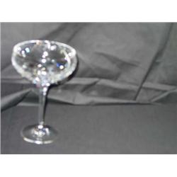 12 Full lead crystal champagne saucer by Mikasa 4.5" diameter x 6.75"