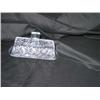 Image 1 : Lead crystal butter dish w/crystal lid - 7" x 2.5"x 3.75" tall