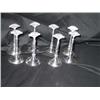 Image 1 : 8 Silverplated East Indian place card holders - 2.5"diameter x 5" tall - place card holders similar 