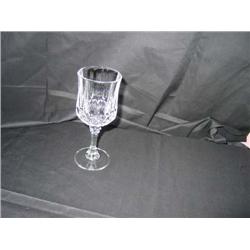 8 24% lead crystal cordial glasses 1.75" x 4.5" "Longchamps" by Durand