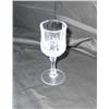 Image 1 : 6 Full lead water goblets "Longchamps" pattern by Durand 2.75" x 7 1/8" - bid will be 6 times the mo