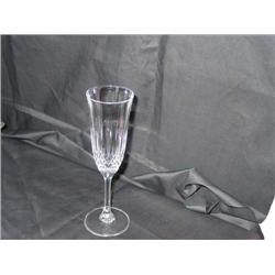 4 Full lead crystal champagne flutes 2 3/8" diameter x 8.25" - bid will be 4 times the money
