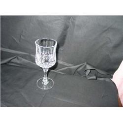 8 Full lead wines "Longchamps" pattern by Durand 2.5" x 6 3/8" - bid will be 8 times the money