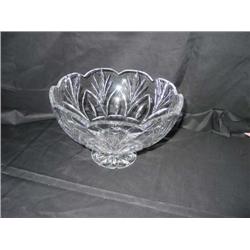 Full lead crystal footed bowl 10" diameter x 6.25"