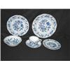 Image 1 : 8 5-piece place settings of Blue Danube porcelain by Lipper - bid will be 8 times the money