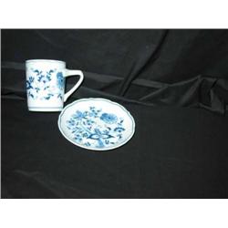 6 sets of Blue Danube Viennese coffee cups & flat saucers - bid will be 6 times the money