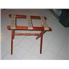 Image 1 : 2 folding luggage racks w/embroidery tape - bid will be 2 times the money