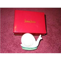 Ceramic snail clothes brush from Neiman Marcus 4.25"x 3.5" in the original Neiman Marcus box