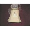 Image 1 : Brand new lamp shades - square, beige silk lined in white w/beige round tassels - 11" tall x 13" squ