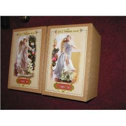2 12.5" Porcelain Angels from the Grandeur Noel Collector Edition 2003 - angels are brand new in ori