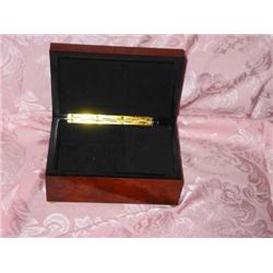 Rectangular musical box (Swan Lake) in elm burl 6.5"x 4.5" x 3" lined in black felt