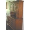Image 1 : Early American hard rock maple buffet/hutch - 8 doors & 8 drawers - 2 drawers are lined with pacific
