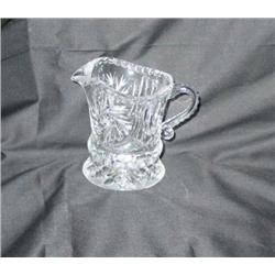 Full lead cut crystal pitcher 2.75" x 3.5"