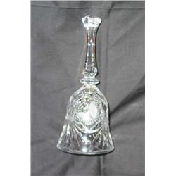 Full lead etched crystal bell 3.25" x 7 5/8"