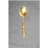 Image 1 : 8 gold plated bamboo design demitasse spoons