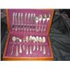 Image 1 : 8 8-piece place settings of William Rogers Silverplated flatware plus 4 serving pieces - Circa 1947 