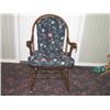 Image 1 : Antique (1936) Windsor Rocking chair w/cushion -chair has short seat - rockers are 29" long - seat i