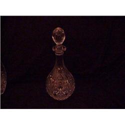 Full lead crystal decanter 13" x 6" diameter