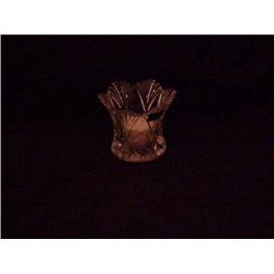 Full lead Noritake crystal votive holder 3.5" diameter x 3" tall