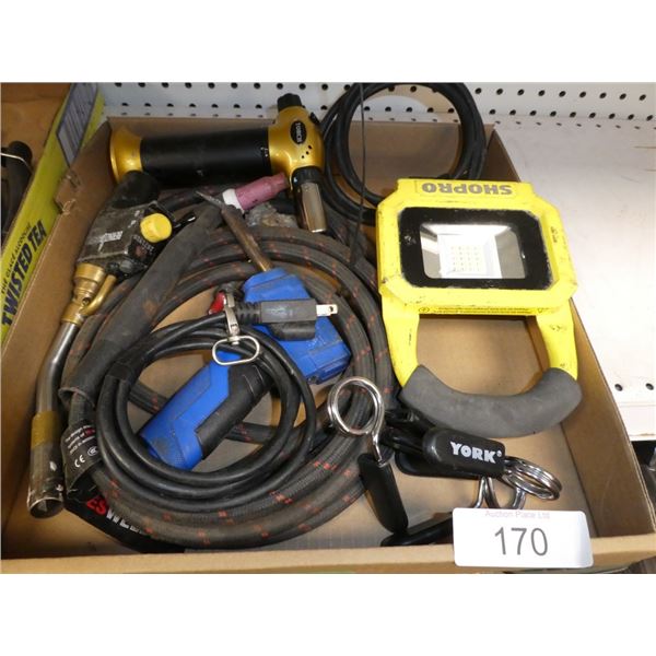 torch heads, shopro light, cord