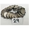 Image 1 : Antique silver coin bracelet 1930's Netherland 10¢ coins 1930's/40's