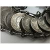 Image 2 : Antique silver coin bracelet 1930's Netherland 10¢ coins 1930's/40's