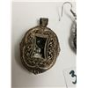 Image 4 : Antique Pendant, Antique silver earrings
